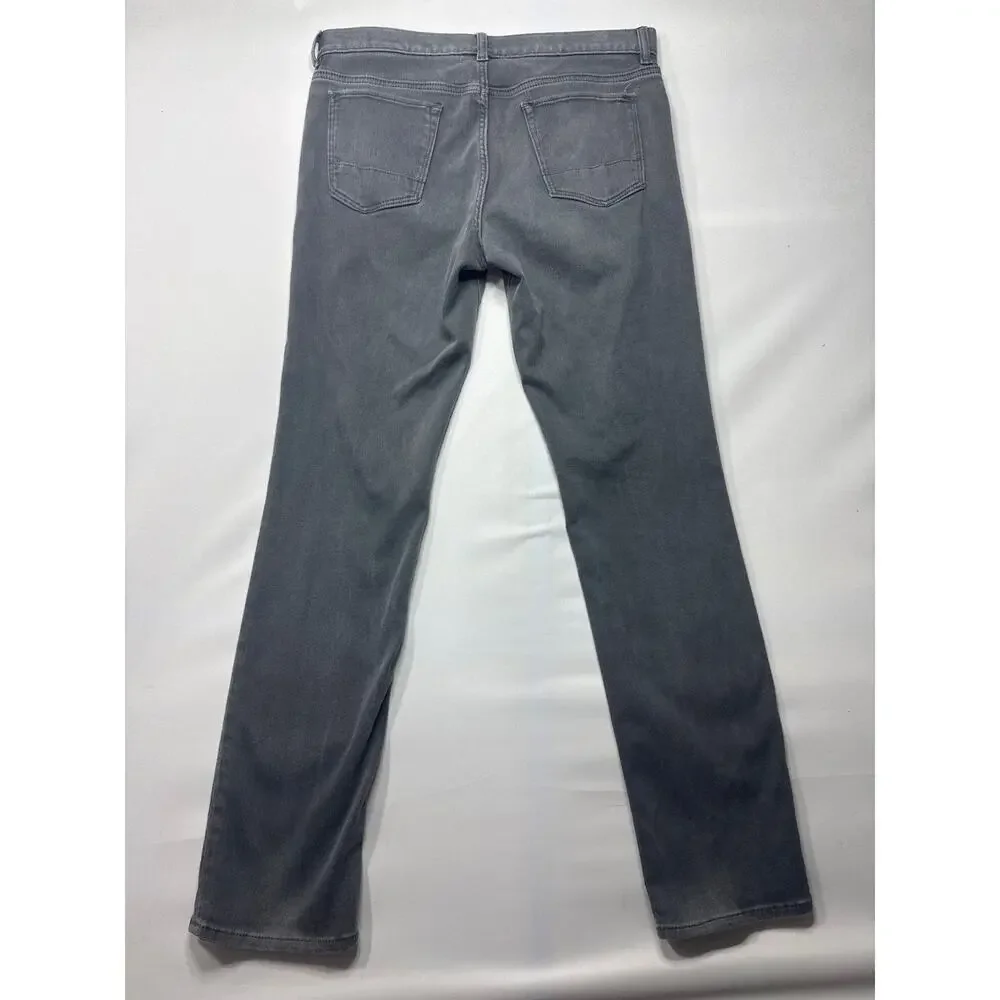Banana Republic Men's The Traveler Slim Fit Gray Jeans -‎ Size 34x34 (35x33.5)